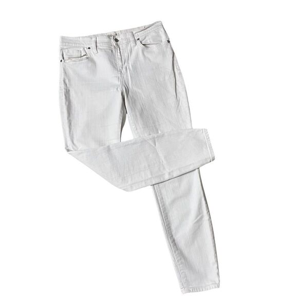 MADEWELL HIGH RISER SKINNY JEANS WHITE COTTON BLEND‎ STRETCH DENIM SIZE 31 - Picture 2 of 11